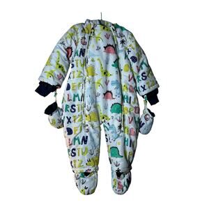 VINE Boy’s Dinosaur & Alphabet Snowsuit / Size: 18-24 Months